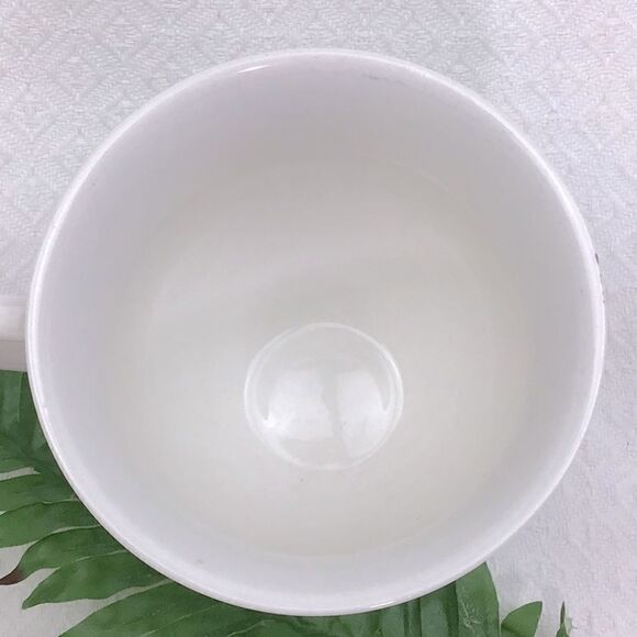 Anthropologie Monogram Initial “N” Script White Pedestal Tea Cup - Picture 2 of 8